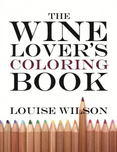 The cover of The Wine Lover’s Coloring Book published in 2011 and available at wine outlets.
