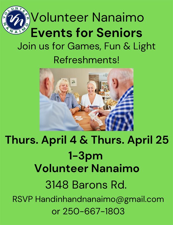Seniors 101 Vancouver Island Upcoming Events