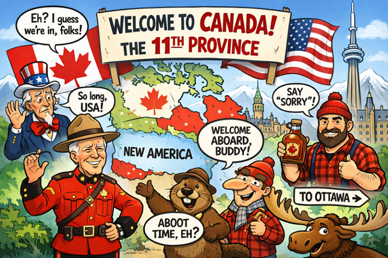 The U.S. becomes Canada's 11th Province