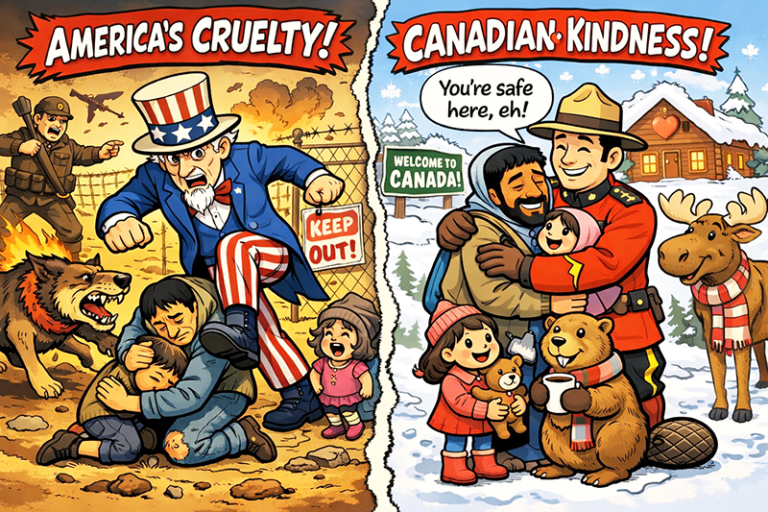 American Cruelty vs Canadian Kindness