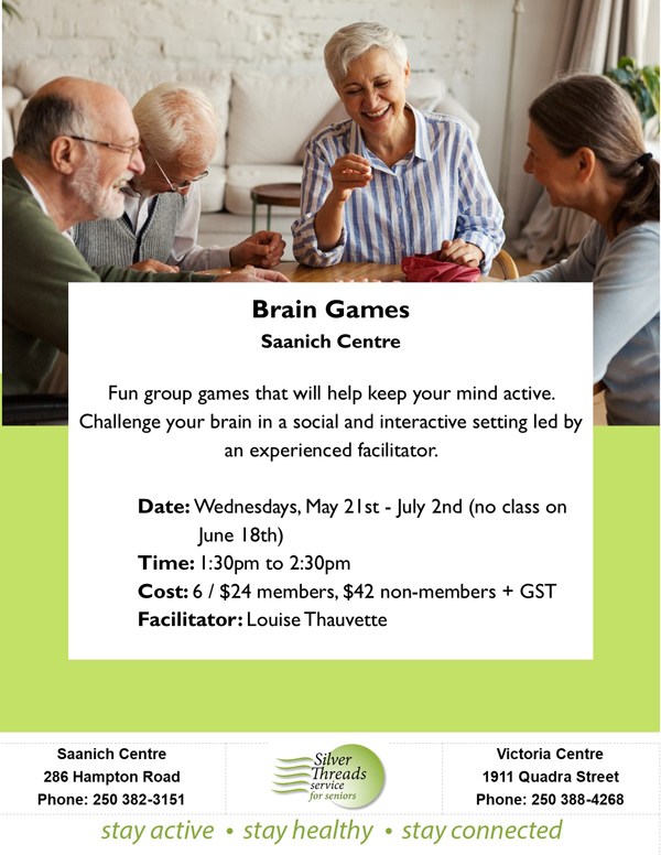Seniors 101 Vancouver Island Coming Events