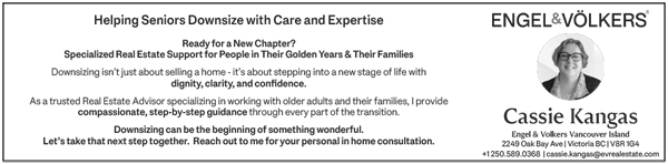 Seniors 101 real estate downsizing Vancouver Island