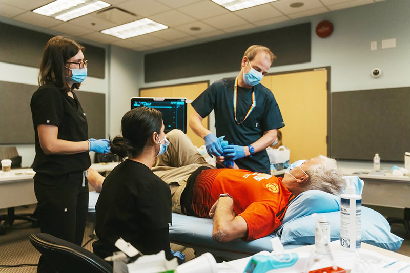 cryoneuolysis treatment to reduce spasticity in senior man.