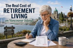 Real Cost of Retirement - Senior woman living in Victoria BC going through her monthly expenses