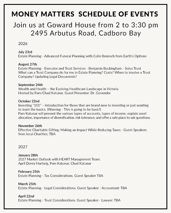 seniors 101 Up Coming Vancouver Island events