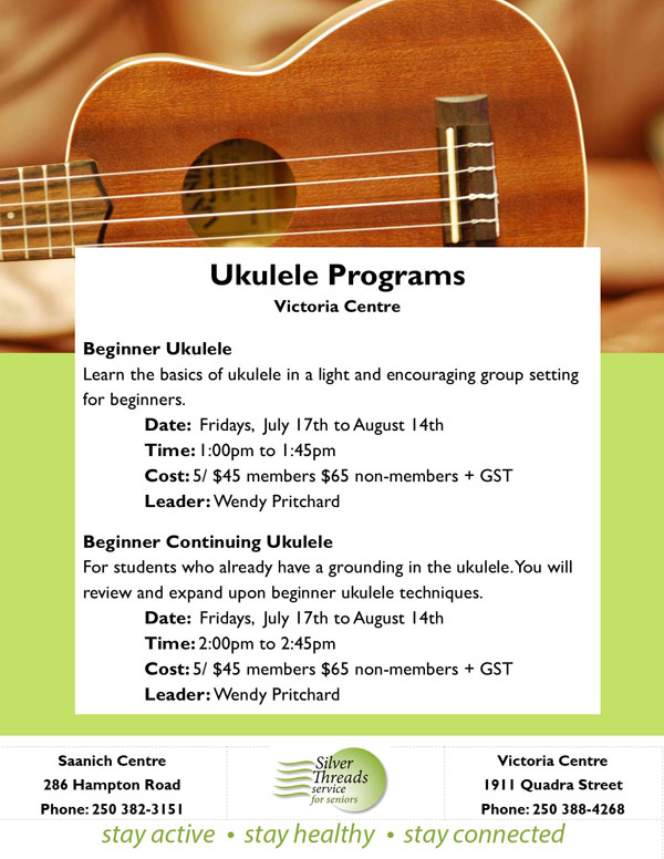 seniors 101 Up Coming Vancouver Island events