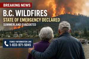 BC State of Emergency as Wildfires threaten BC Communities