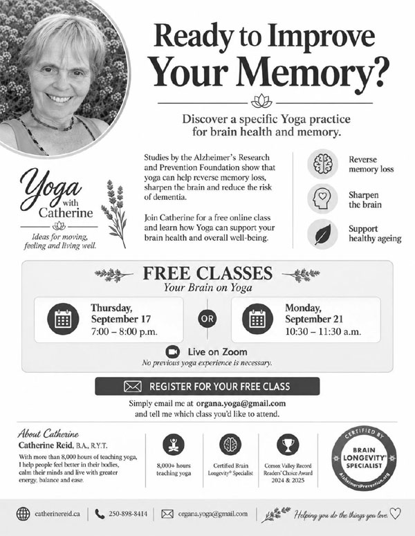 seniors 101 Up Coming Vancouver Island events
