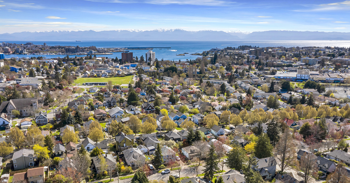 Aerial View of Victoria BC - Seniors101 Vancouver Island Real Estate Services