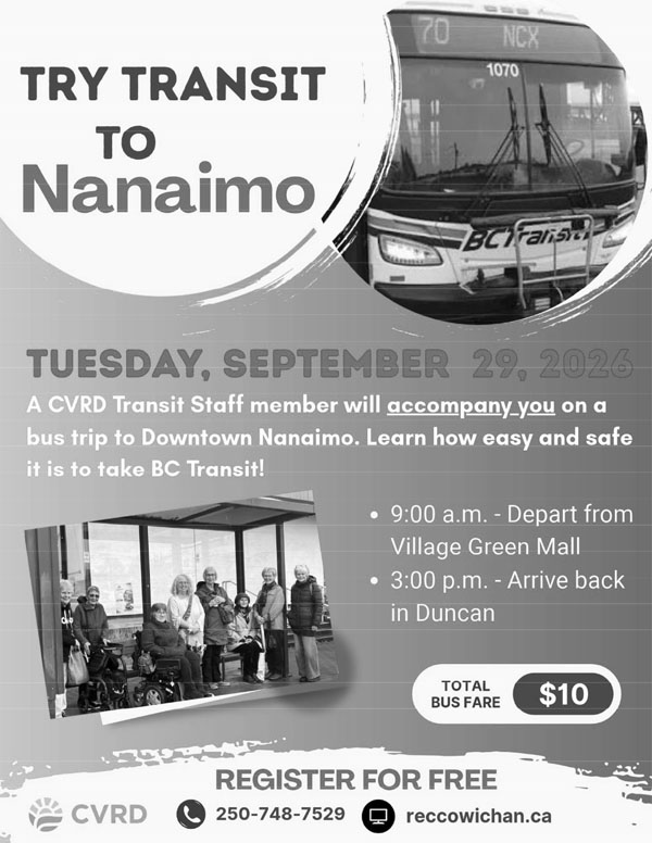 seniors 101 Up Coming Vancouver Island events
