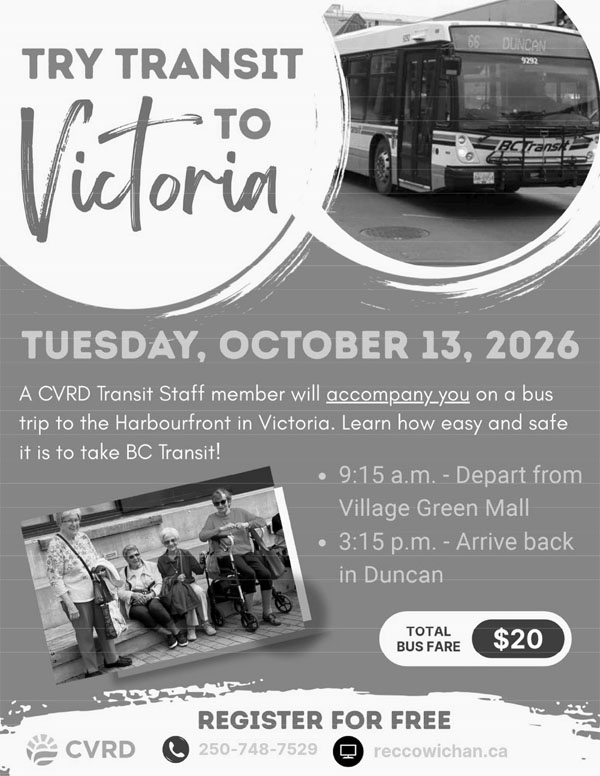 seniors 101 Up Coming Vancouver Island events